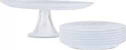 Karaca Spiral 7 Parça Cam Pasta Takımı
