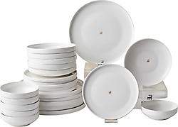 Karaca Stream Bone Saturn Logo 24 Parça 6 Kişilik Yemek Takımı