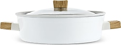 Karaca Swiss Crystal Creamy Wood 26 cm Karnıyarık Tenceresi