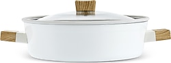 Karaca Swiss Crystal Creamy Wood 30 cm Karnıyarık Tenceresi