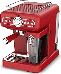 Karaca Vintage Craft Red Yarı Otomatik Espresso Makinesi