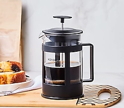 Karaca Coffee Bean French Press Black Flower 350 Ml Karaca