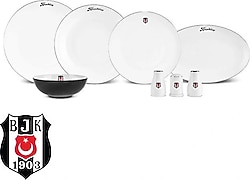 Karaca X Beşiktaş Elegance Bone 53 Parça 12 Kişilik Yemek Takımı