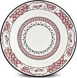 Karaca X Ömür Akkor İznik Lal 23 cm Yemek Tabağı
