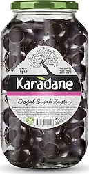 Karadane Doğal Siyah Zeytin 261-320 Kalibre 1 kg
