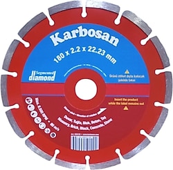 Karbosan 950120 180x2.2x22.23 mm Segmentli Elmas Kesici Disk