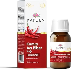 Karden Kırmızı Acı Biber Yağı 50 ml