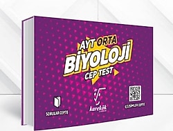 Karekök Yayınları AYT Biyoloji Cep Test Orta