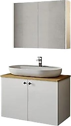 Karen Liva 80 cm Banyo Dolabı Seti