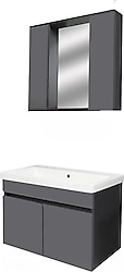 Karen Tuana 80 cm Banyo Dolabı Seti