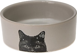 Karlie Seramik Krem Kedi Mama Kabı 250 ml