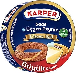 Karper Sade Üçgen Peynir 6'lı 108 gr