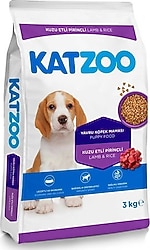 Katzoo Kuzu Etli ve Pirinçli 3 kg Yavru Köpek Maması