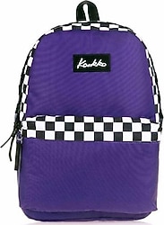 Kaukko Basic Colors K1418 Mor Check Sırt Çantası