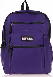 Kaukko K1433 Full Pocket Mor Okul Sırt Çantası