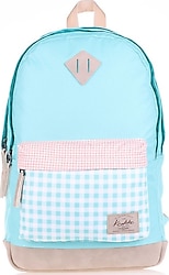 Kaukko K1507 Wichlight Plaid Mint Okul Sırt Çantası