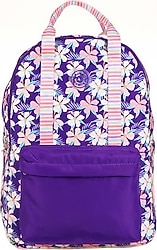 Kaukko K1763 Double Stripe Purple Okul Sırt Çantası