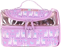 Kaukko Kids Love Aynalı Taşlı 3 Bölmeli Kalemlik