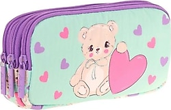 Kaukko Kids L8239 Plush Bear 3 Bölmeli Kalemlik