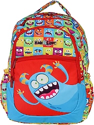 Kaukko L5083 Kids Love Design Cute Monsters Okul Sırt Çantası