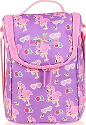 Kaukko L7137 Aynalı Taşlı Flamingo Beslenme Çantası