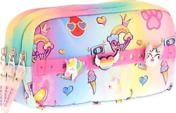 Kaukko L8244 Fancy Rainbow 3 Bölmeli Kalemlik
