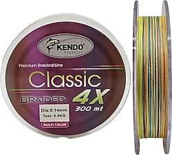 Kendo Classic 4X 300 m 0.18 mm 9 kg Multicolor İp Misina