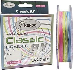Kendo Classic 8X 300 m 0.16 mm 9.2 kg Multicolor İp Misina