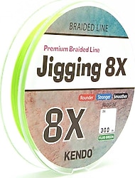 Kendo Jigging 8X Flash 300 m 0.32 mm 25 kg Fluo Green İp Misina