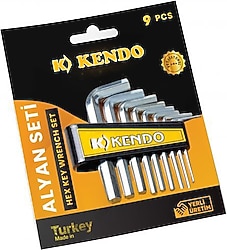 Kendo KAS902 9 Parça Alyan Anahtar Takımı