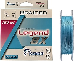 Kendo Legend 8X 150 m 0.14 mm 8.4 kg Ice Blue İp Misina