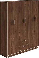 Kenzlife Begonvil150 2 Çekmeceli Ceviz 6 Kapaklı Gardırop