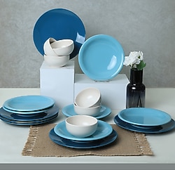 Keramika Blue Mix 18 Parça 6 Kişilik Yemek Takımı