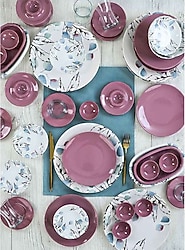 Keramika Blue Spring 50 Parça 6 Kişilik Kahvaltı Takımı