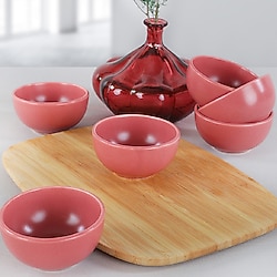 Keramika Bulut Mat 8 cm 6 Adet Çerezlik Sosluk Gül Kurusu