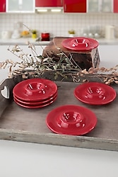 Keramika Ege 13 cm 6 Adet Yumurtalık Kırmızı