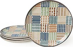 Keramika Etnik Hitit 22552 20 cm 4'lü Pasta Tabağı