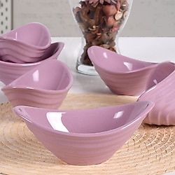 Keramika Gondol 16 cm 6 Adet Çerezlik Violet