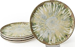 Keramika Green Ripple Nordic 22 cm 4'lü Pasta Tabağı