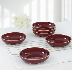 Keramika Halka 13 cm 6 Adet Çerezlik Mürdüm