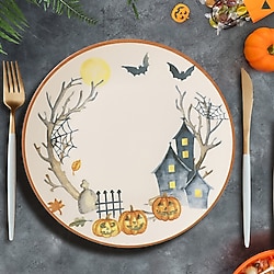Keramika Halloween 22289 26 cm Servis Tabağı