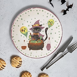 Keramika Halloween 22294 26 cm Servis Tabağı