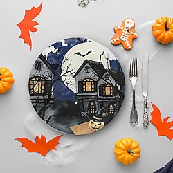 Keramika Halloween Blue Castle 19951 26 cm Servis Tabağı