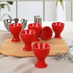 Keramika Juliet 7 cm 6 Adet Yumurtalık Kırmızı
