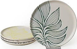 Keramika Leaf Harmony Nordic 22 cm 4'lü Pasta Tabağı