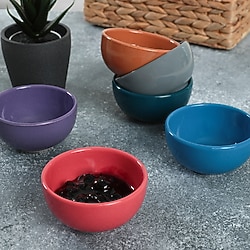 Keramika Mixed Bulut 8 cm 6'lı Çerezlik Sosluk 406/620