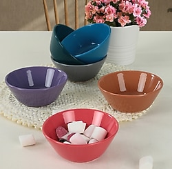 Keramika Mixed Hitit 14 cm 6'lı Çorba Kasesi 406/620