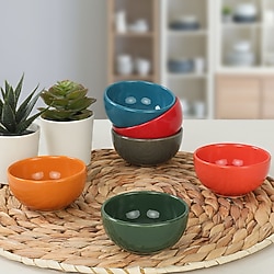 Keramika Rainbow Bulut Kase Sosluk 8 cm 6 Adet 113/617
