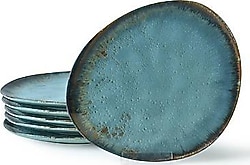 Keramika Reaktif Trior 19013 23 cm 6'lı Pasta Tabağı