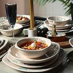 Keramika Retro 24 Parça 6 Kişilik Yemek Takımı